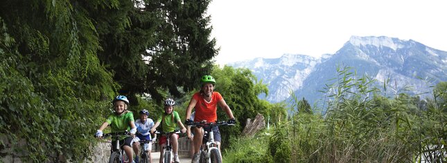 Urlaub mit Kindern Radfahren in Levico