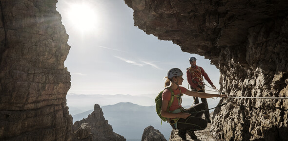 Bocchette di Brenta - Via Ferrata - Sommerurlaub in den Bergen