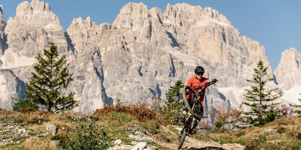 Mountain biking on the Paganella plateau
