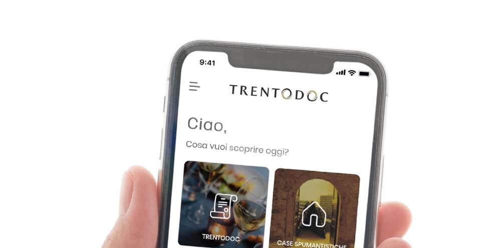 Odkryj nową aplikację Trentodoc!