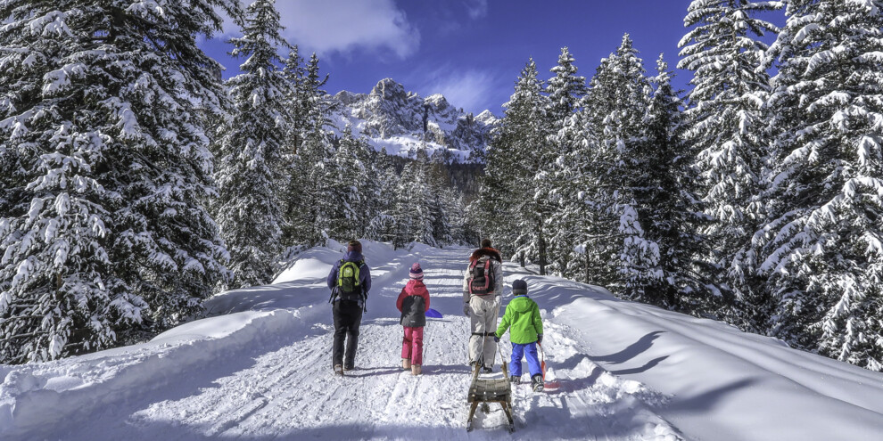 Sublime sledding in Val di Fassa