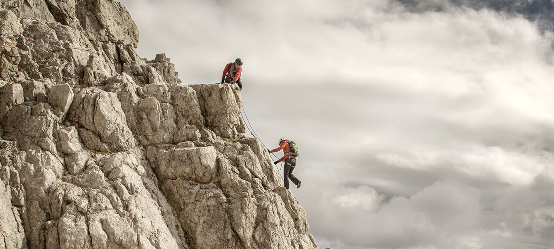 Mountaineering in the Dolomites: the Via delle Normali