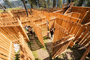Labyrinth „Der Bau von Buffy“ ©Archivio Funivie Buffaure S.P.A. | © APT Val di Fassa