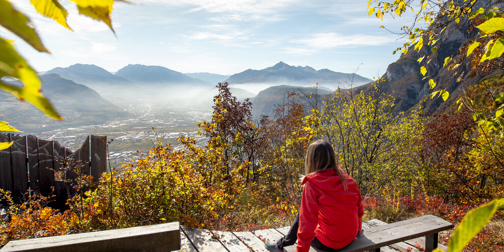 Ausgangspunkt: Terrasse des Belvedere