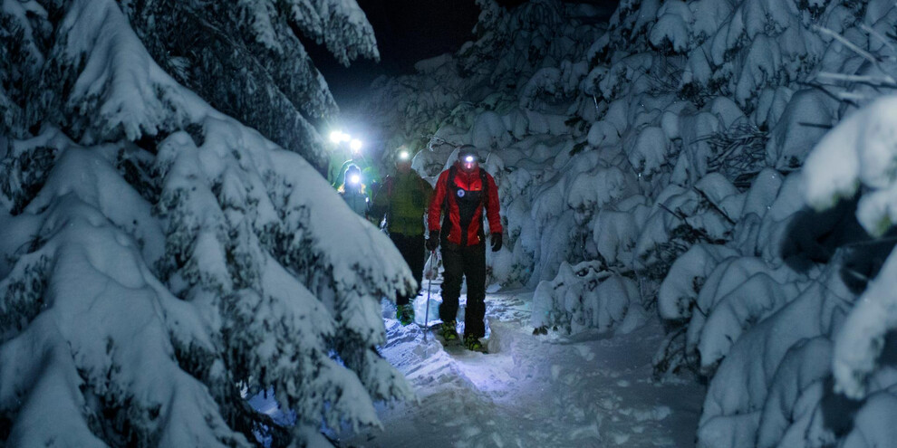 Schneeschuhwandern von Fai della Paganella zum Monte Fausior