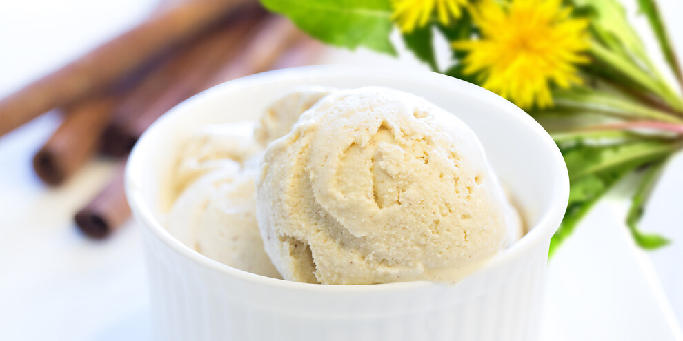 Parfait mit Löwenzahnhonig