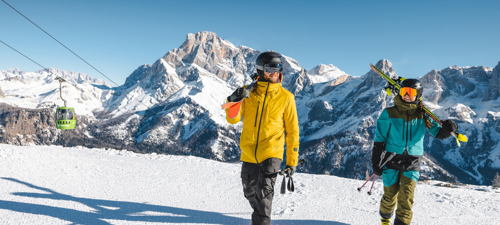 Skibrille aufgesetzt und ab die Fahrt!