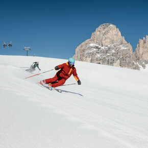 The eastern Dolomites in winter