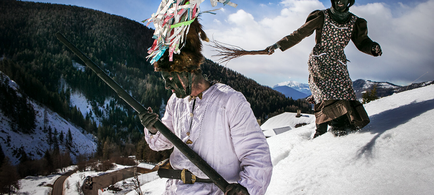 Valle dei Mòcheni - Carnevale mòcheno | © Daniele Lira - finanziato dall’Unione europea – NextGenerationEU