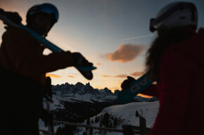 Trentino Ski Sunrise: skiing at dawn at Alpe Lusia