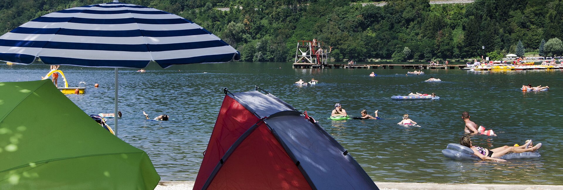 Spaziergänge rund um den Levicosee - Levico Terme camping