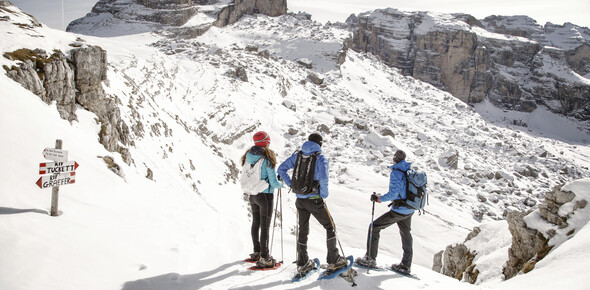 Madonna di Campiglio - Winterurlaub in Italien - Schneeschuhwandern