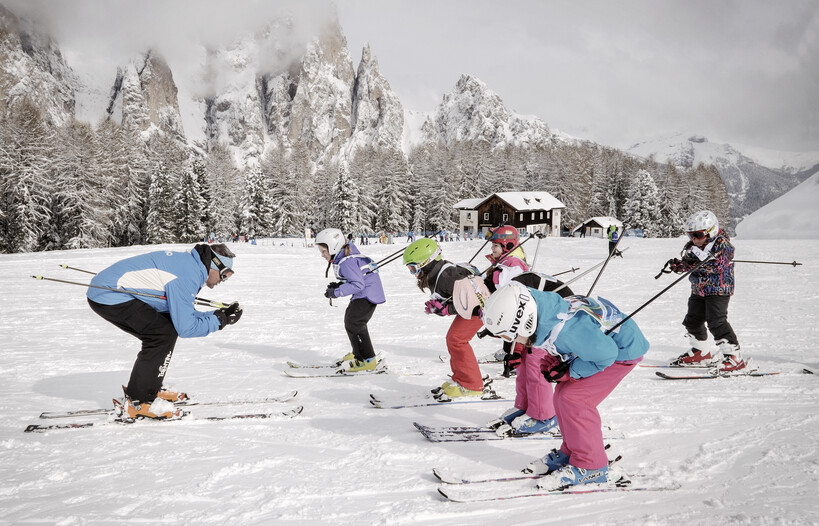 Val di Fassa - Ciampedie - Maestro con bambini