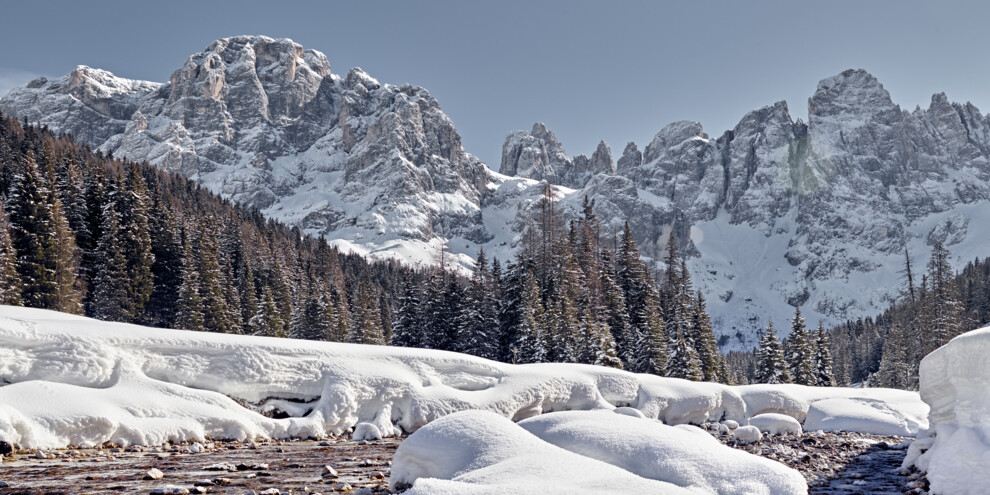 Snowshoeing in Val Venegia