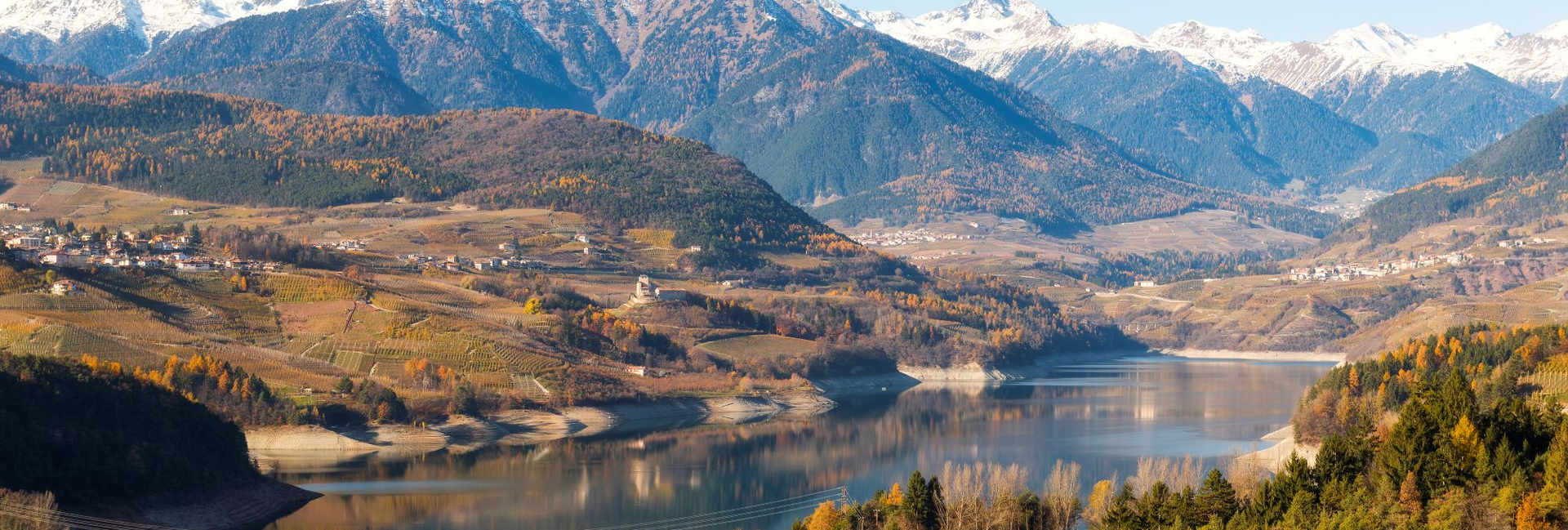 Santa Giustina See - Der große Staudamm im Tal der Canyons