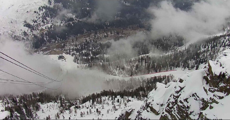 Webcam Passo San Pellegrino-Falcade - Pista Funivia