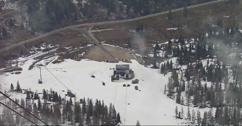 Webcam Passo San Pellegrino-Falcade - Arrivo Seggiovia