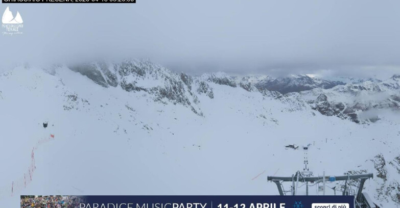 Webcam Ghiacciaio Presena  - Pista Paradiso - Presena Tonale