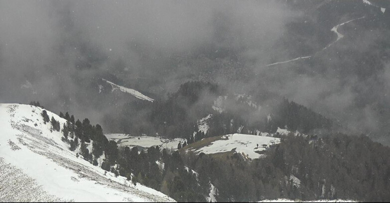 Webcam Pozza di Fassa-Aloch-Buffaure  - Sasso Lungo e Sasso Piatto visti da Buffaure