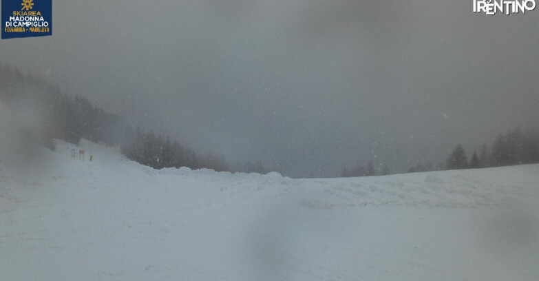 Webcam Folgarida-Marilleva  (Skiarea Campiglio Dolomiti di Brenta - Val di Sole Val Rendena) - Pista delle Rocce - Folgarida