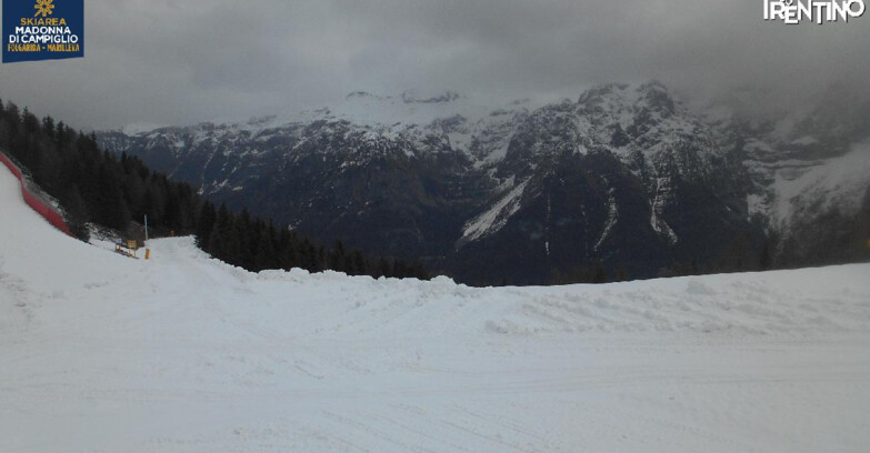 Webcam Folgarida-Marilleva  (Skiarea Campiglio Dolomiti di Brenta - Val di Sole Val Rendena) - Pista delle Rocce - Folgarida