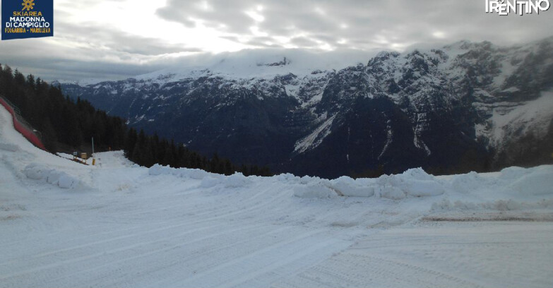 Webcam Ski area Campiglio Dolomiti di Brenta Val di Sole Val Rendena - Pista delle Rocce - Folgarida