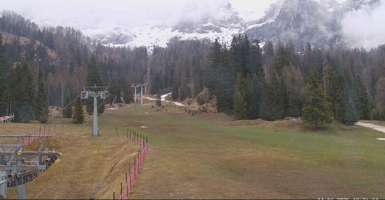 Webcam San Martino di Castrozza - Passo Rolle - Pista Col Verde